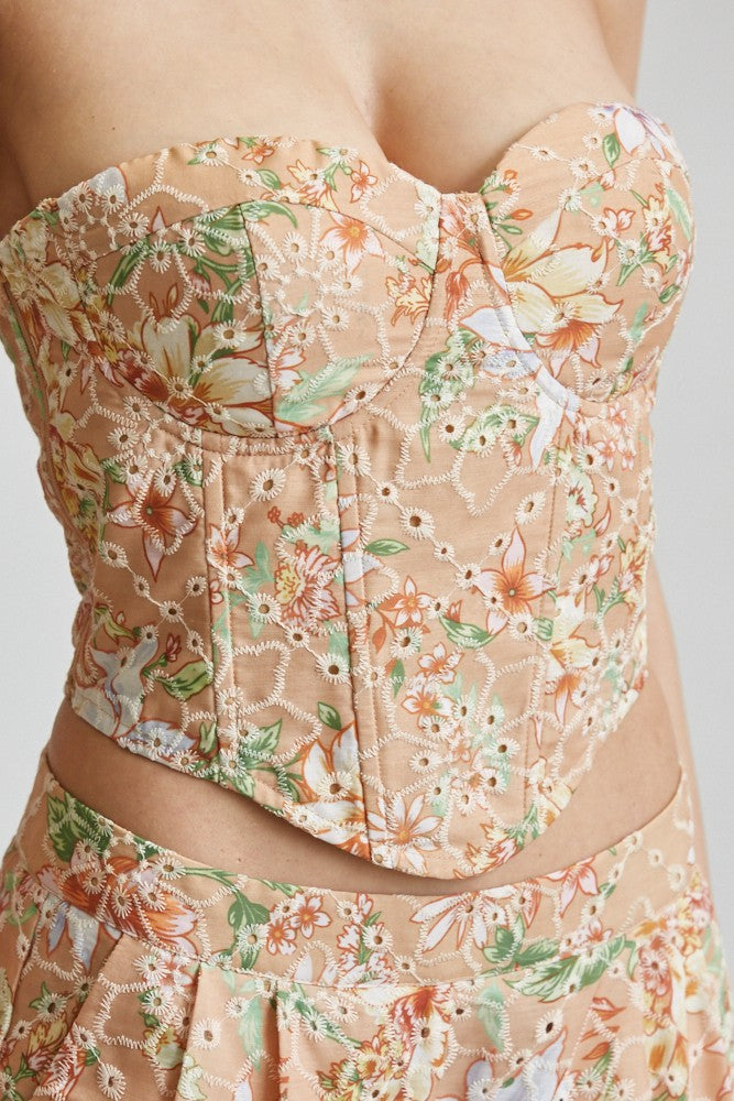 Papaya Eyelet Set