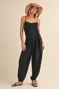 Hadley Linen Jumpsuit - Black