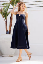 Georgia Denim Midi Dress