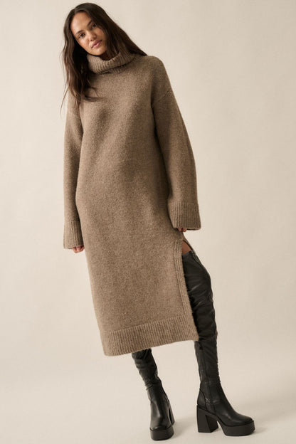 Penny Sweater Dress - Mocha