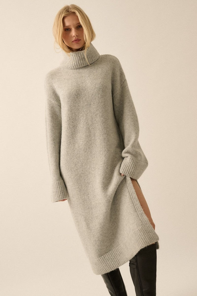 Penny Sweater Dress - Dove Grey