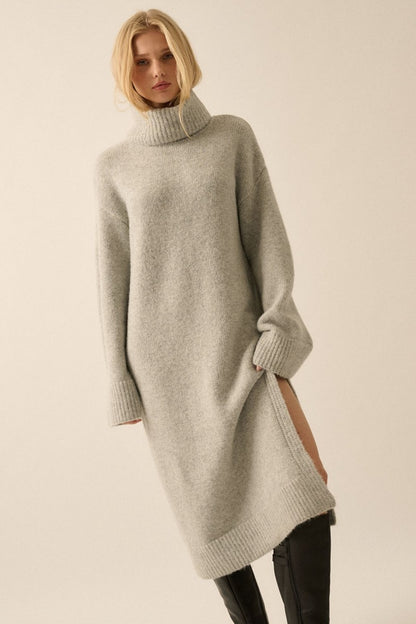 Penny Sweater Dress - Dove Grey