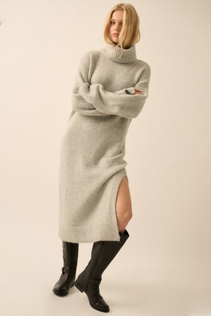 Penny Sweater Dress - Dove Grey
