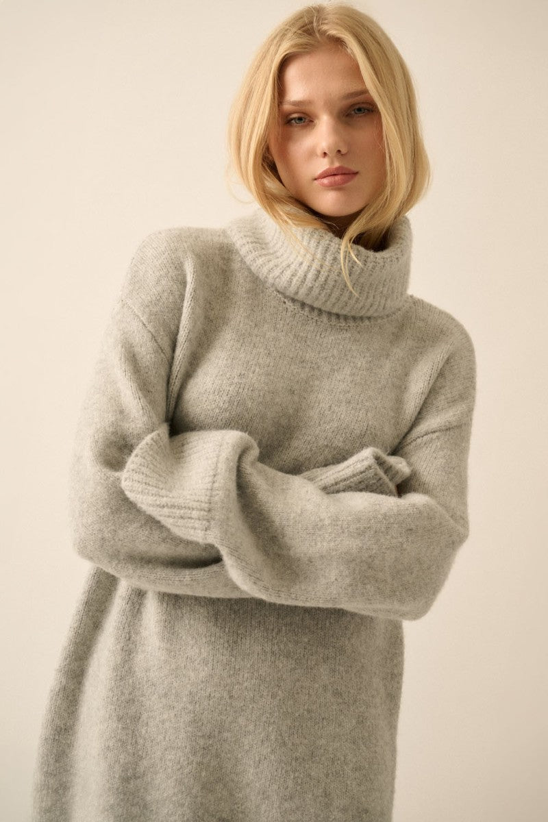 Penny Sweater Dress - Dove Grey