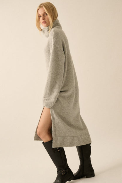 Penny Sweater Dress - Dove Grey
