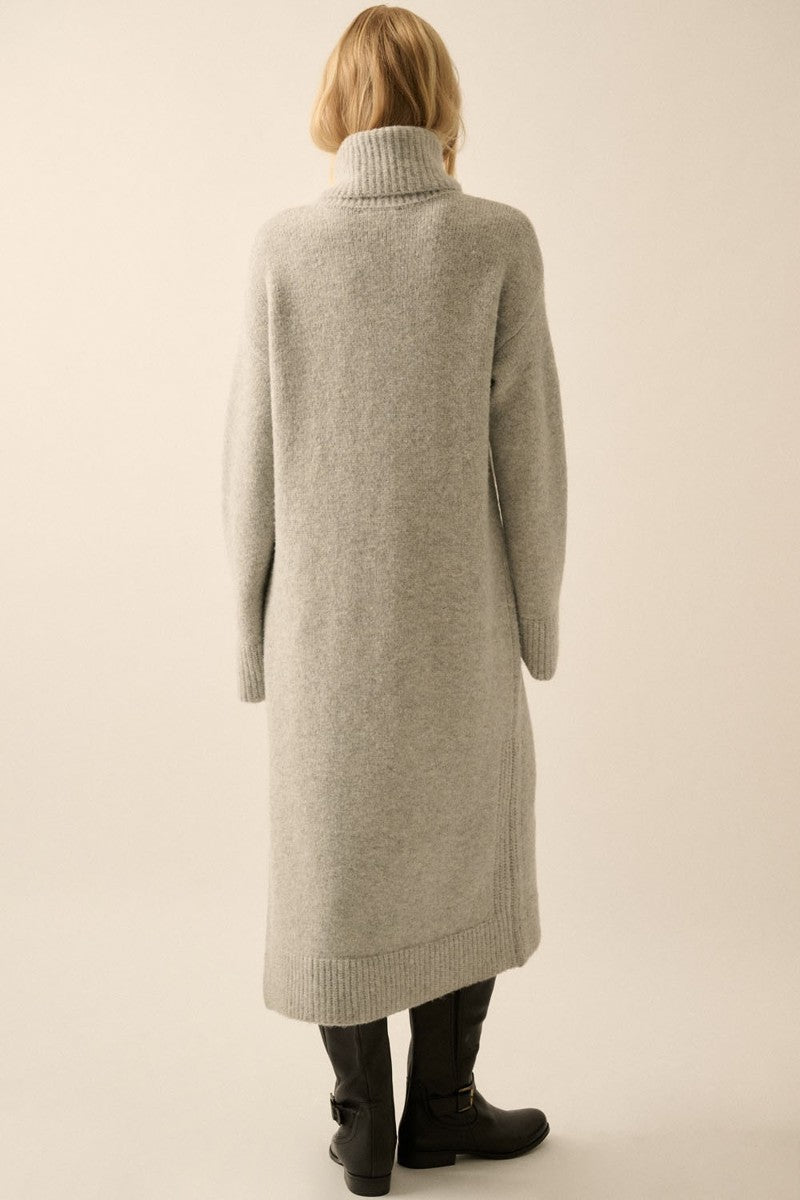 Penny Sweater Dress - Dove Grey