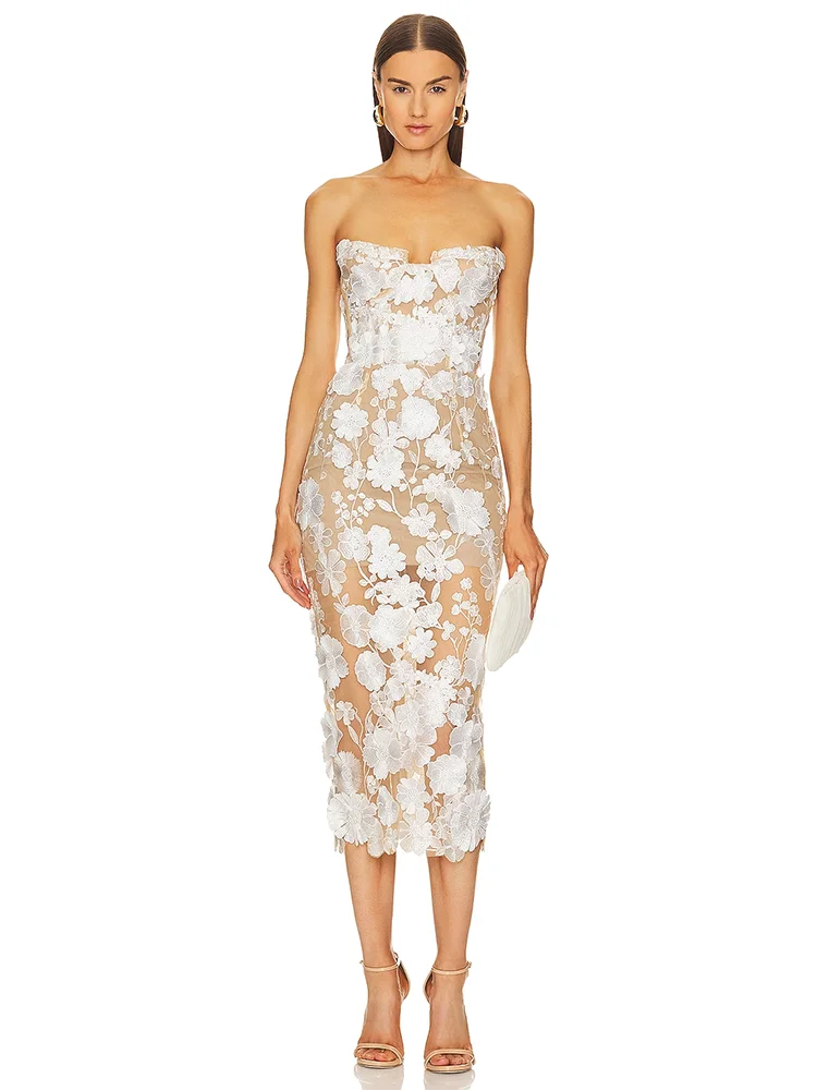 Leanna Dress - White