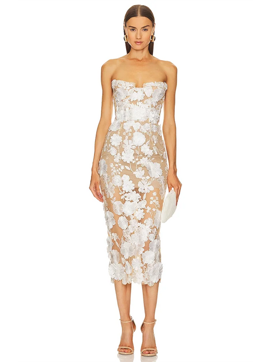 Leanna Dress - White