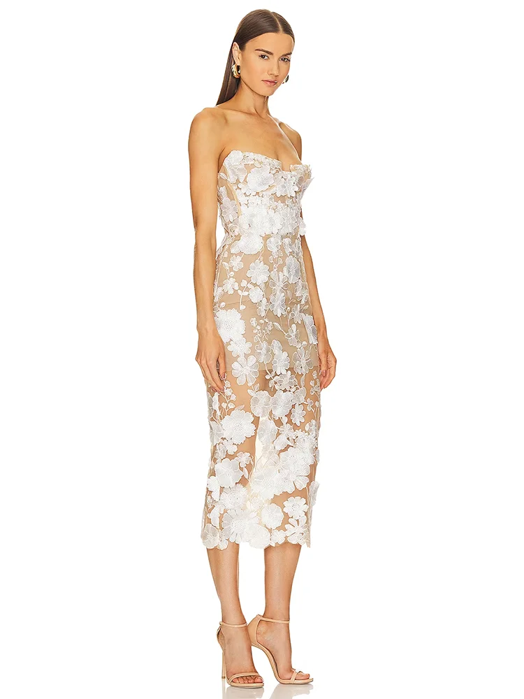 Leanna Dress - White