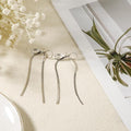 Violette Bow Earrings - Silver