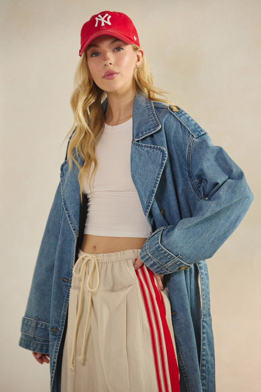 Astrid Denim Trench Coat