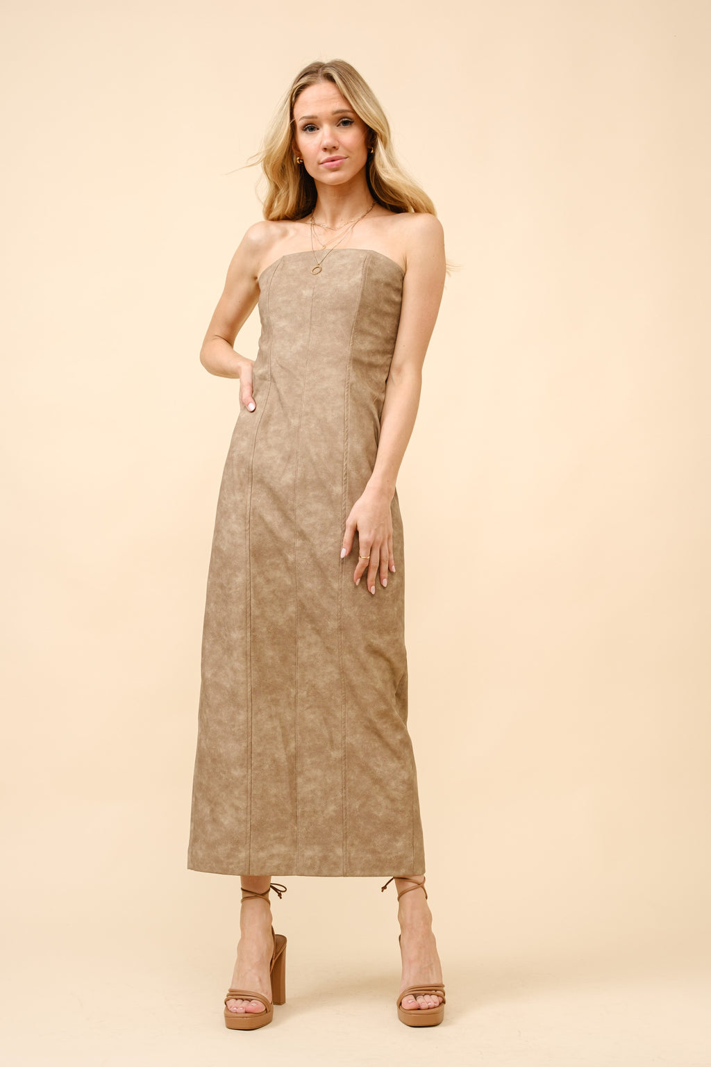 Rhynna Faux Leather Dress