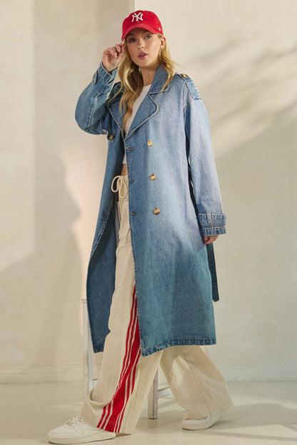 Astrid Denim Trench Coat