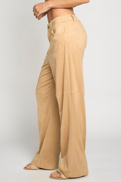 Eugenie Faux Suede Pants