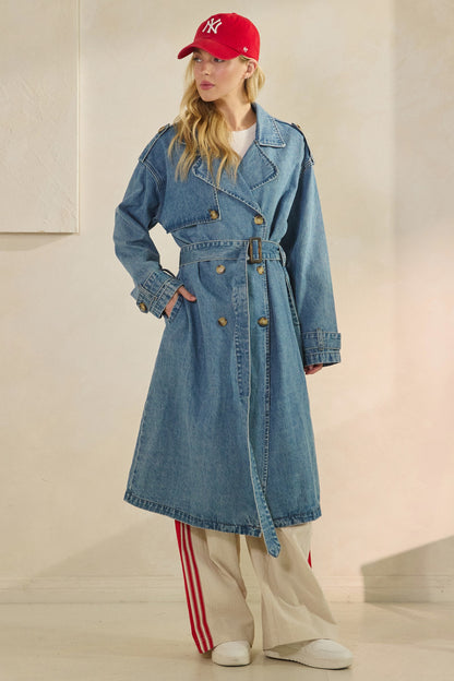 Astrid Denim Trench Coat