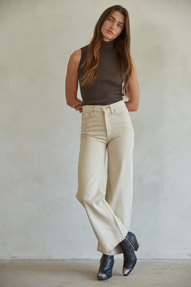 Wren Sweater Tank - Chocolate