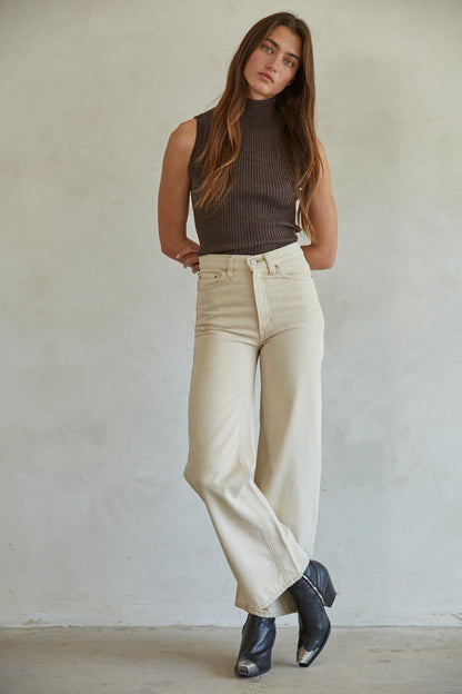 Wren Knit Tank - Chocolate