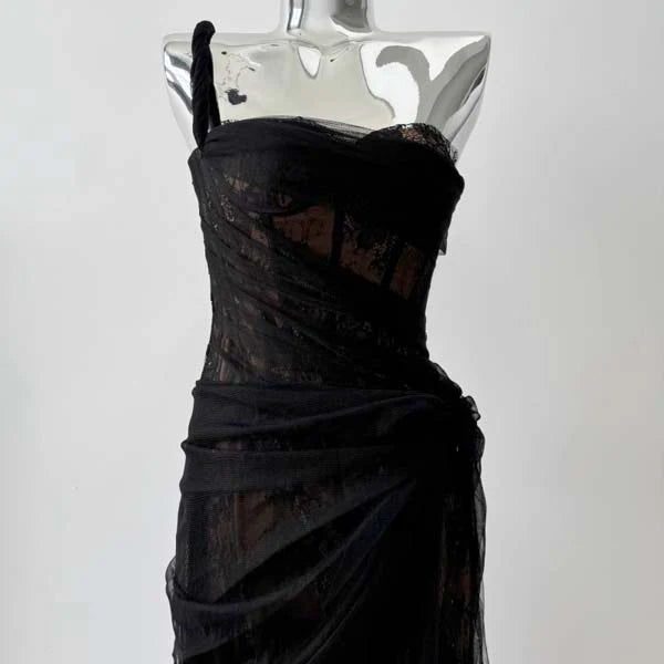Mia Dress - Burgundy & Black