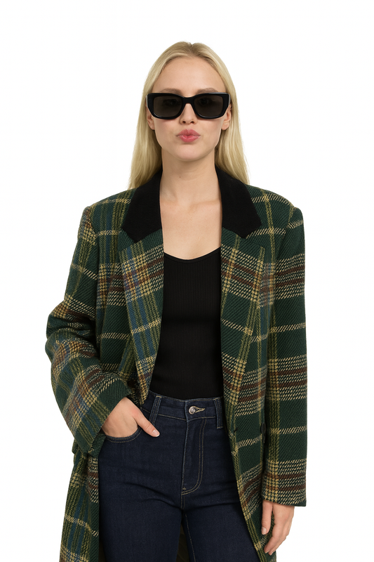 Ilene Plaid Coat