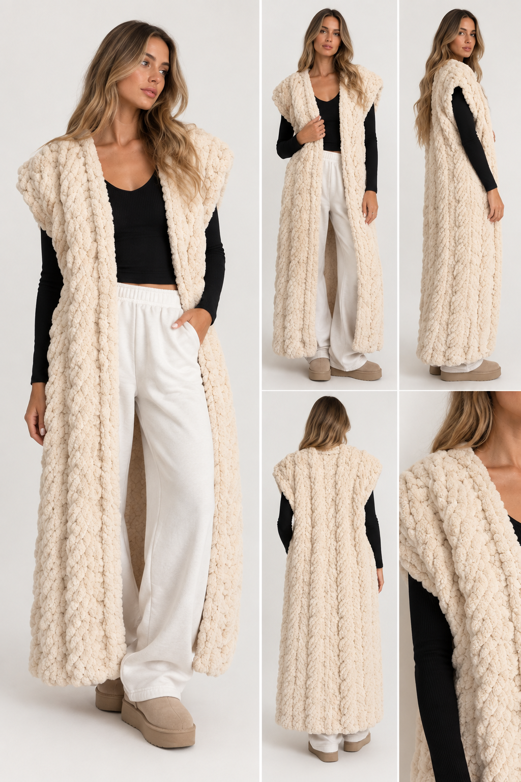 Handmade Heritage Cable Knit Vest