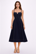 Georgia Denim Midi Dress