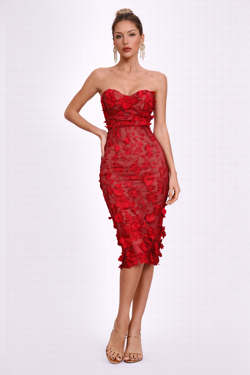 Leanna Dress - Red