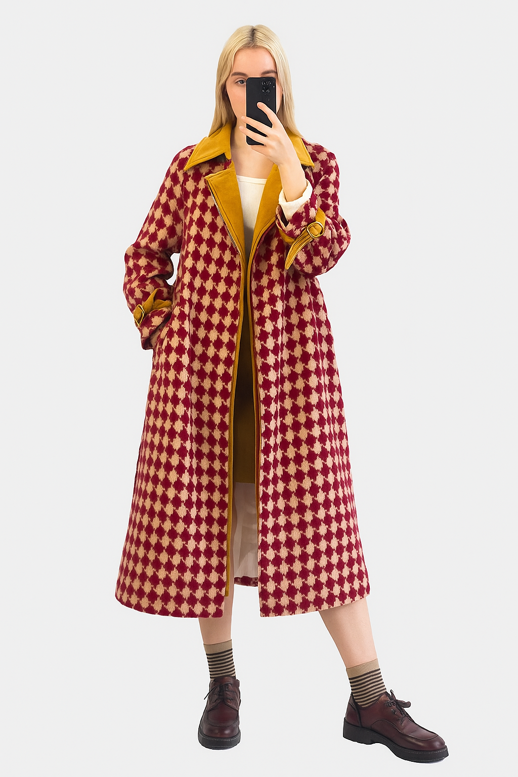 Voss Plaid Coat - RESTOCK