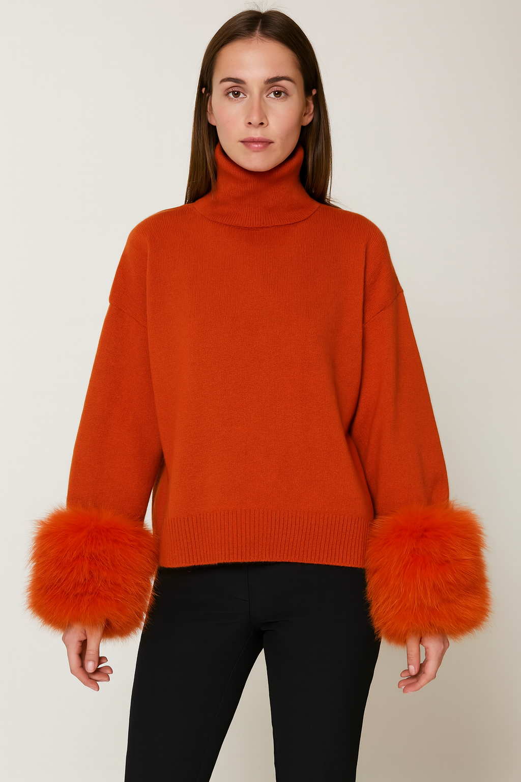 Sophie Fur Cuff Sweater - 11 Colours