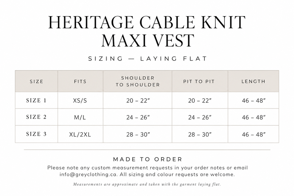 Handmade Heritage Cable Knit Vest
