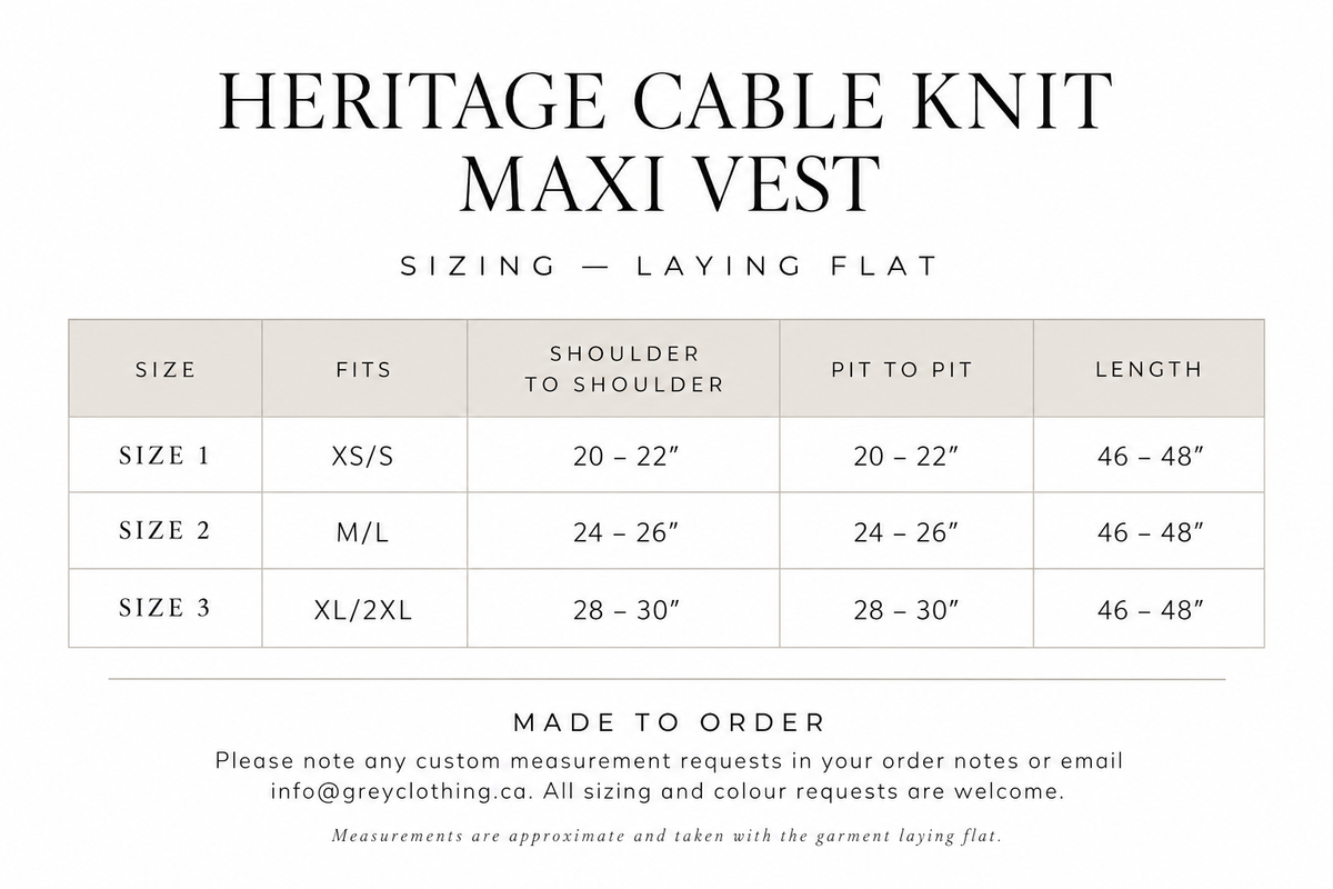 Handmade Heritage Cable Knit Vest