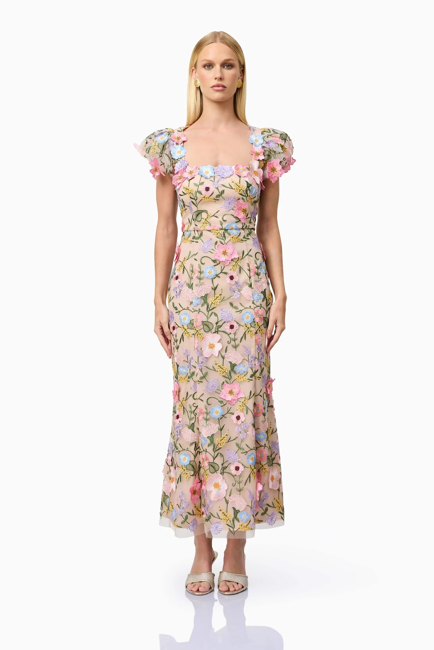 Iris Puff Sleeve Dress - Preorder