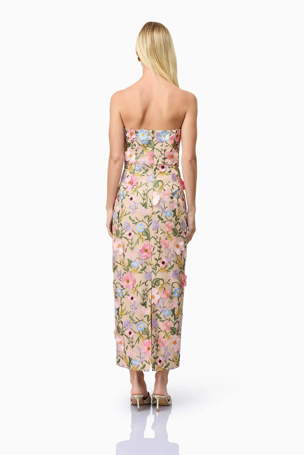 Iris Strapless Midi Dress