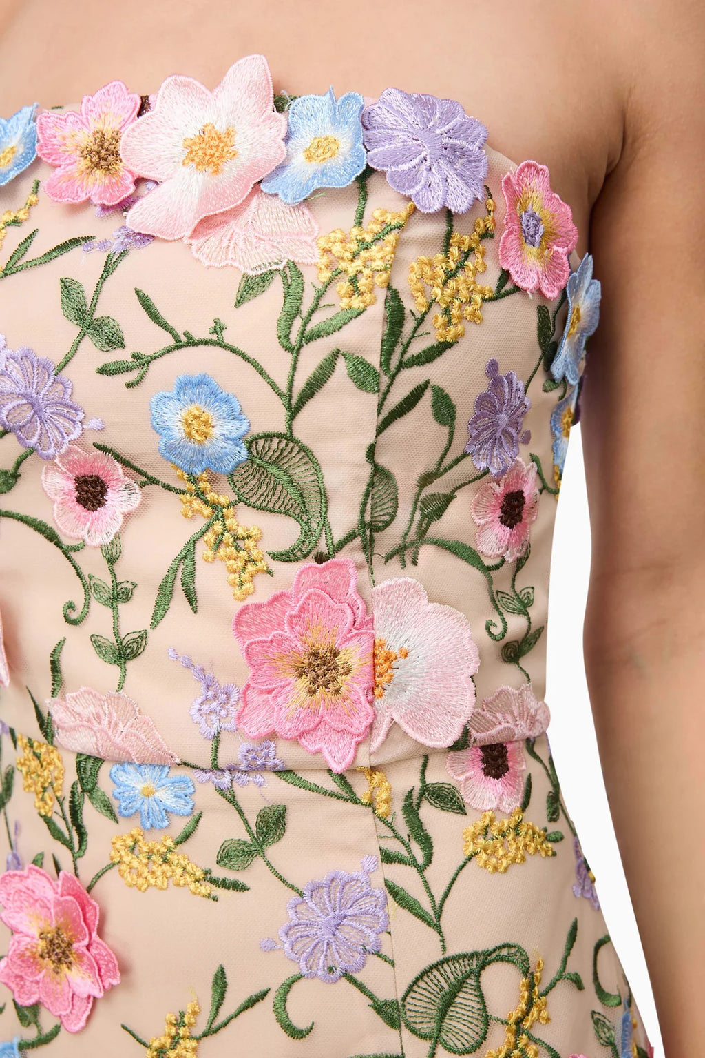 Iris Strapless Midi Dress