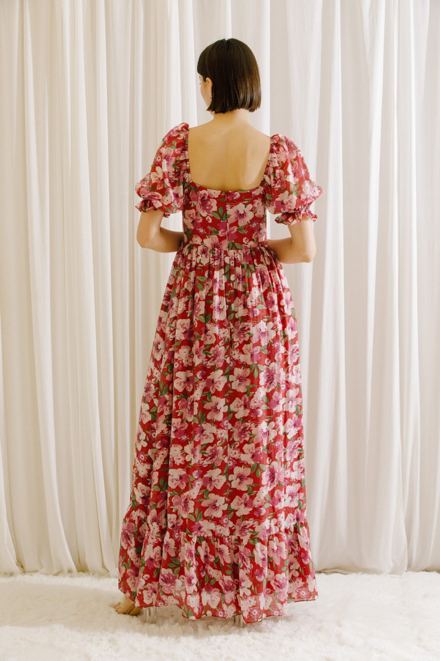 Gloria Floral Maxi Dress - Restock