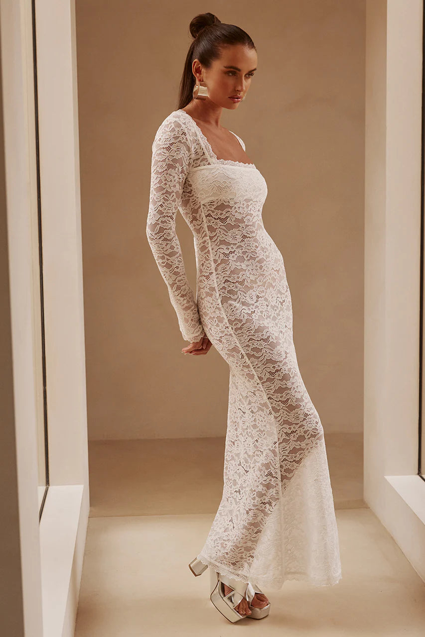 Kaya Dress - White - Preorder