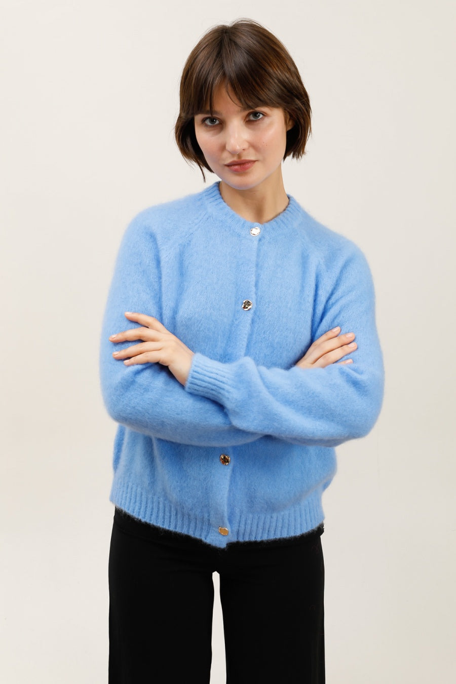Josephine Mohair Cardigan by Nais Paris