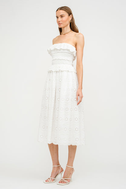 Nissi Eyelet Midi Dress