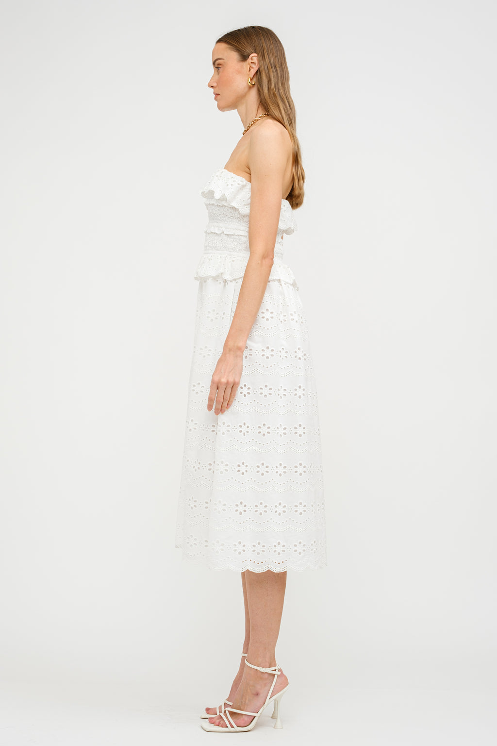 Nissi Eyelet Midi Dress