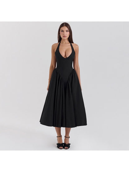 Sorbet Dress - Black, White, Red