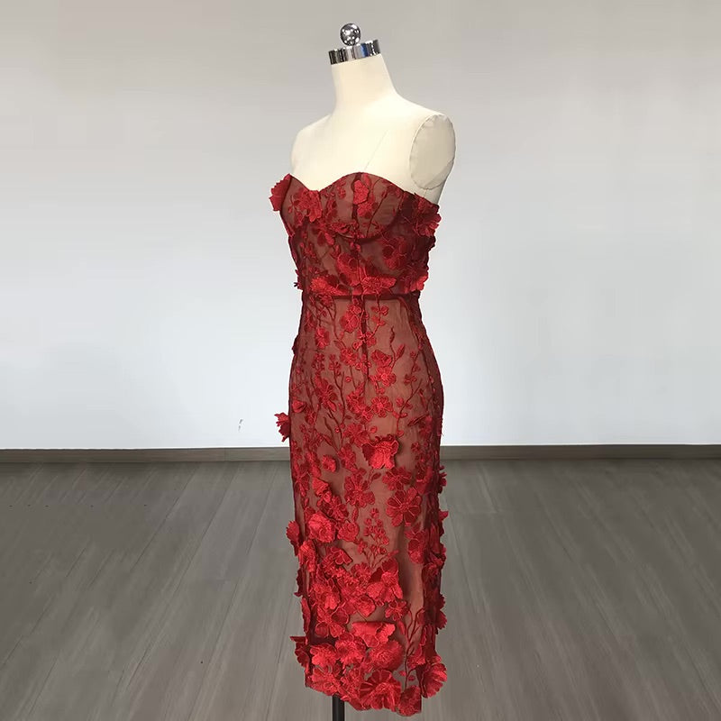 Leanna Dress - Red