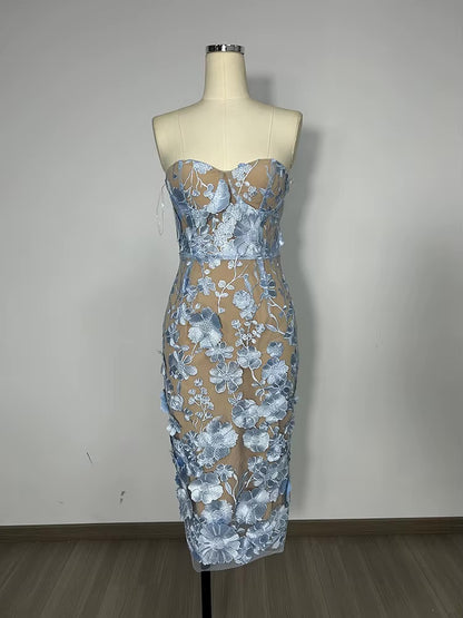 Leanna Dress - Blue - Preorder