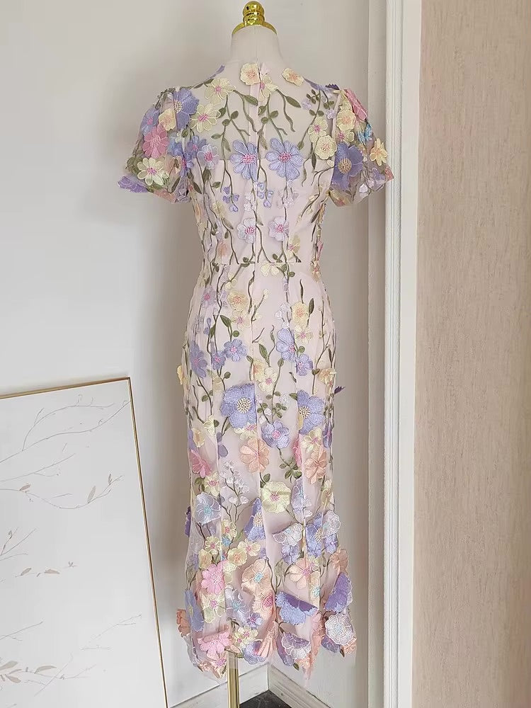 Adelena Dress - Pastel