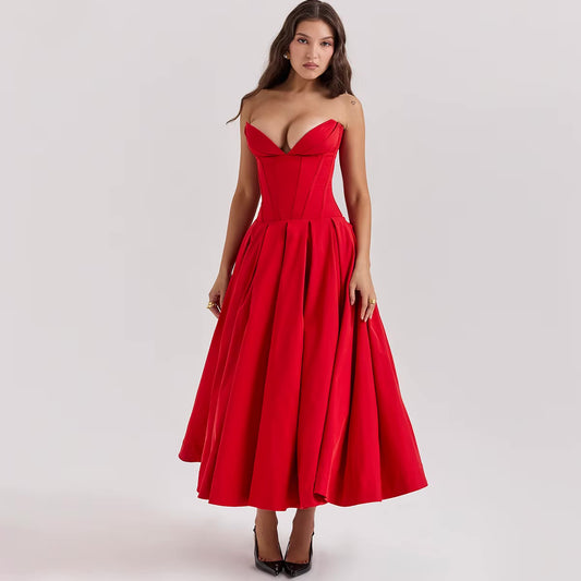 Marlo Dress - Red