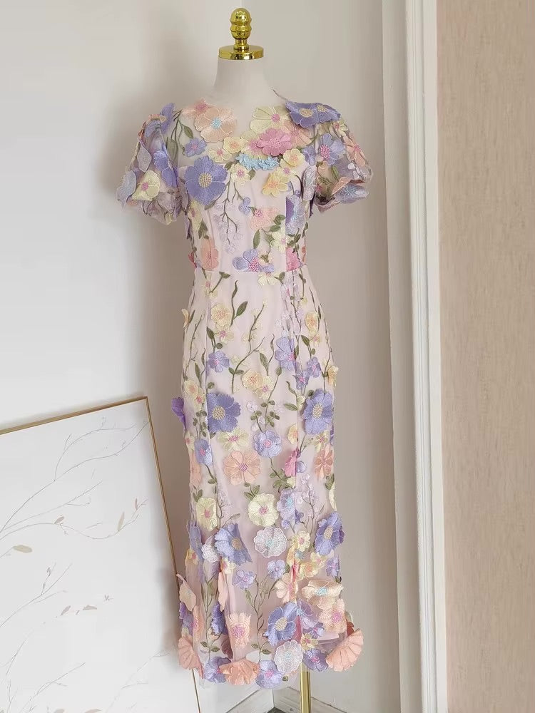 Adelena Dress - Pastel