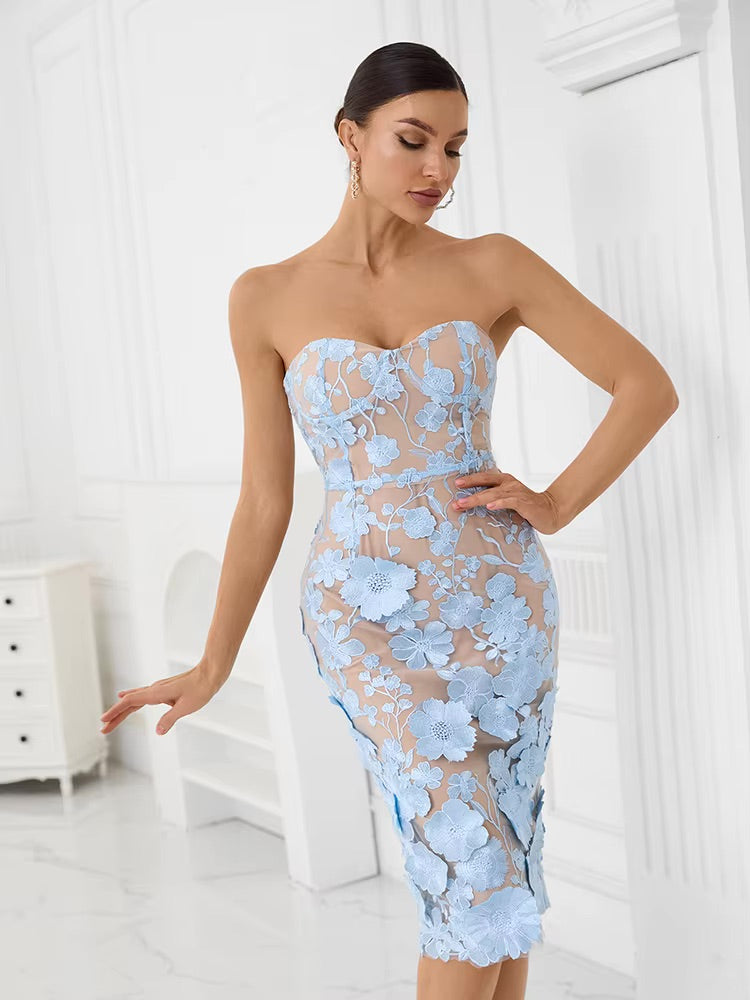 Leanna Dress - Blue