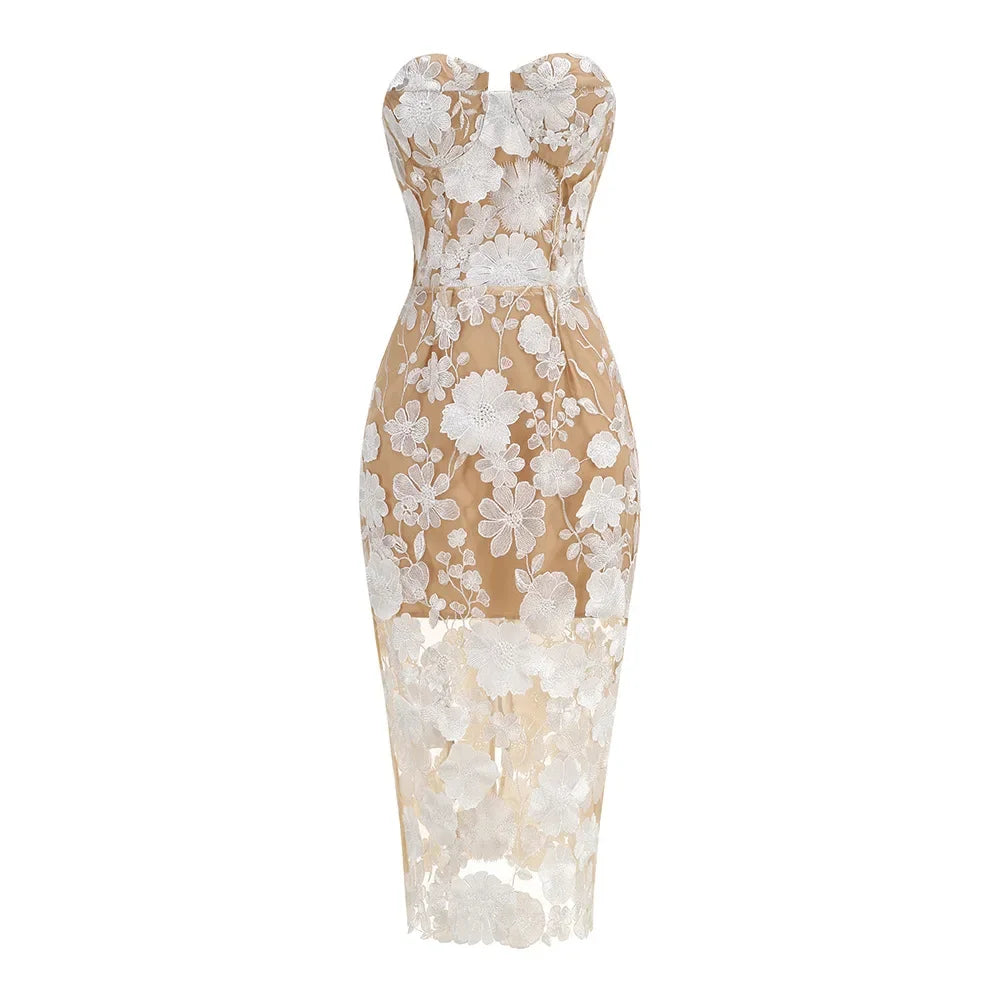 Leanna Dress - White