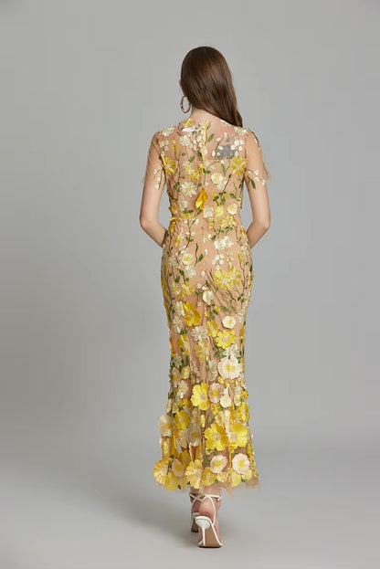 Adelena Dress - Yellow
