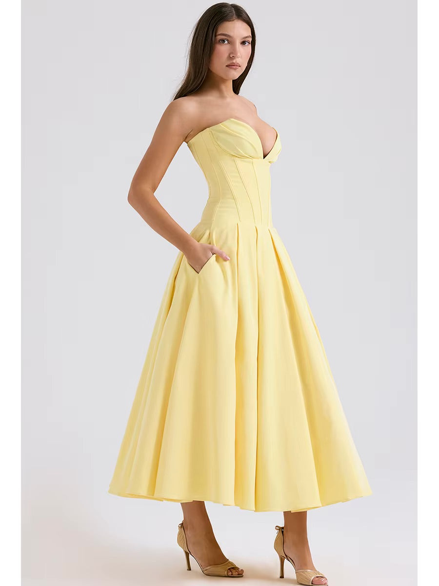 Marlo Dress - Lemon