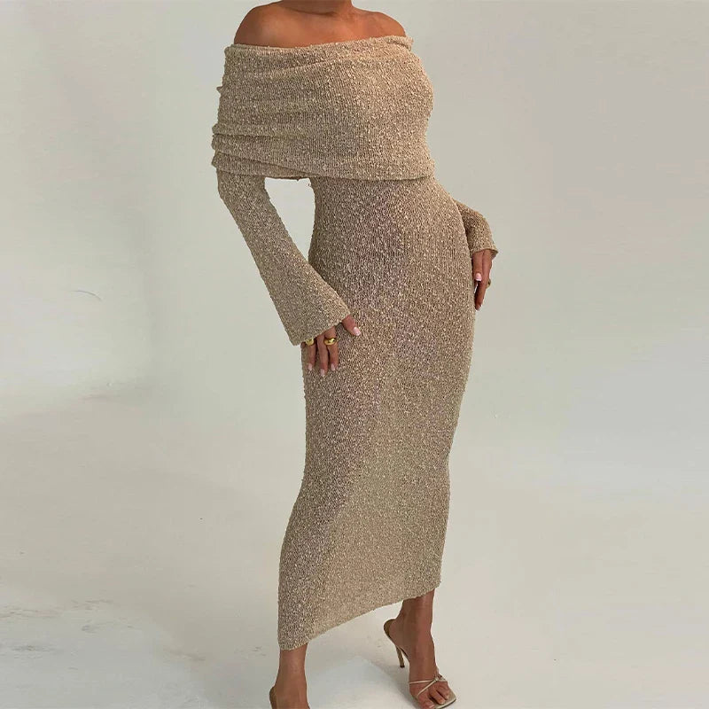 Maela Knit Dress - Sand - PreOrder