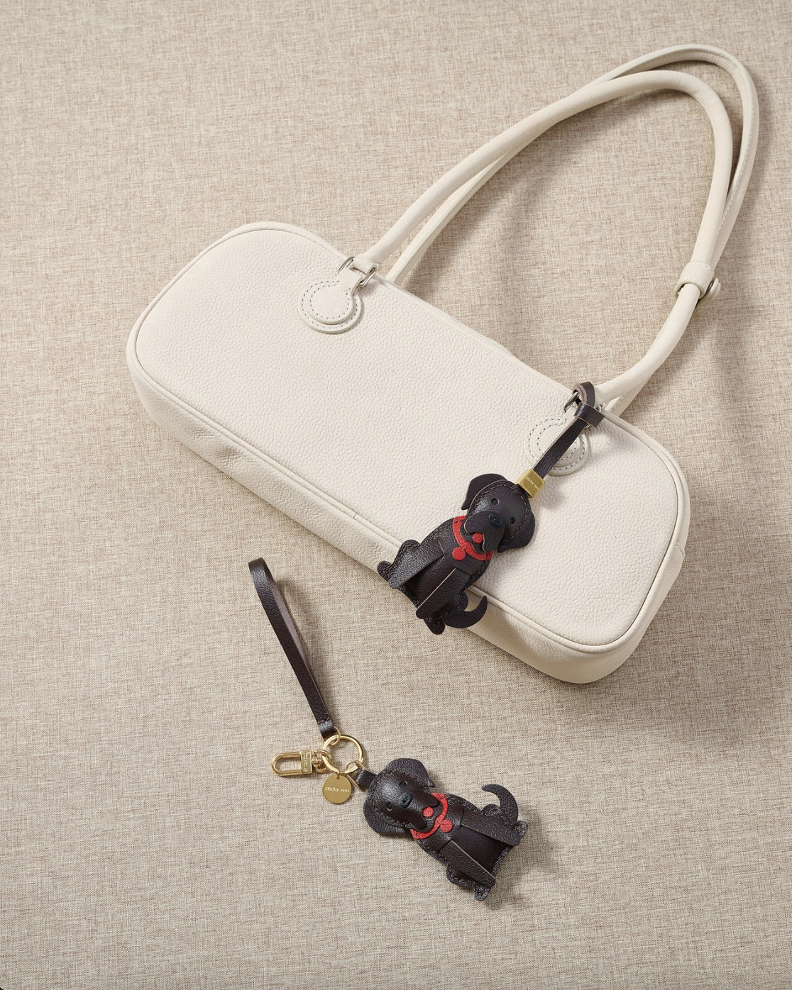 Rover Leather Bag Charm